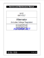 Kohler KH04970TO4D, KH05790TO4D, KH06930TO4D Service and Maintenance Manual (tp7078)