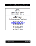 Kohler KH05641TO4D, KH06220TO4D, KH06721TO4D, KH07000TO4D, KH07770TO4D, KH08430TO4D Service and Maintenance Manual (tp7075)