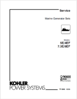 Kohler 5E, 4EF7.3E, 6EF Marine Service Manual (tp5986)
