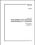 Kohler General Motors 5.0L, 5.7L Powertrain Engine Service Manual (tp6104)