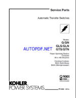Kohler G-GN, GLN-GLS, GTN-GTS