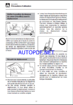 Takeuchi OPERATORS MANUAL TB138FR-153-180 AJ3F010 (FRENCH)