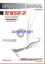 Takeuchi TCR50-2 Crawler Dumper Operators Manual (AAA0EN013)