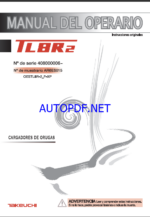 Takeuchi OPERATORS MANUAL TL8R2 AR6ES015 SN 408000006-(SPANISH)