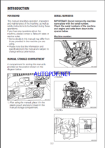 Takeuchi TB285, TB290 Hydraulic Excavator Operators Manual (AM1EN018)