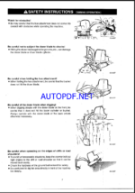 Takeuchi TB070 Compact Excavator Operators Manual (0L1-107E0) (SN 1703004-)