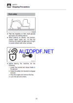 Takeuchi TB23R Compact Excavator Operators Manual (AD5E010)