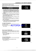 Takeuchi TB070 Compact Excavator Operators Manual (0L1-107E0) (SN 1703004-)