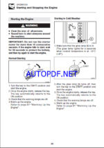 Takeuchi TB175 Compact Excavator Operators Manual (AL3E005)