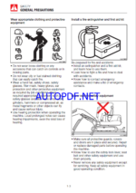 Takeuchi TB260 Mini Excavator Operators Manual (AQ1E900)