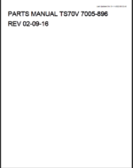 Takeuchi TS70V Skid Steer Parts Manual (7005-896)