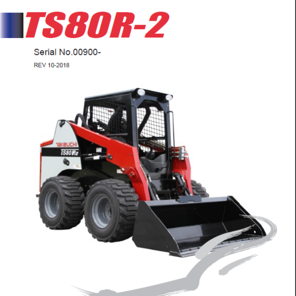 Takeuchi TS80R-2 Skid Steer Parts Manual (LTS80R2003)