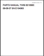 Takeuchi TW50 Wheel Loader Parts Manual