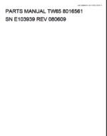 Takeuchi TW65 Wheel Loader Parts Manual (8016561)