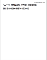 Takeuchi TW65 Wheel Loader Parts Manual (8020866)