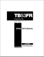 Takeuchi TB53FR Compact Excavator Operators Manual (AJ1E007)