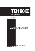 Takeuchi WORKSHOP MANUAL TB180FR CL8F001 SN 17840001-(FRENCH)