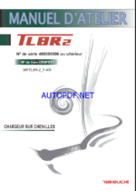 Takeuchi WORKSHOP MANUAL TL8R2 CR6F017 SN 408000006-(FRENCH)