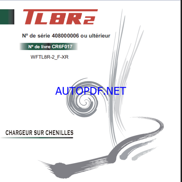Takeuchi WORKSHOP MANUAL TL8R2 CR6F017 SN 408000006-(FRENCH)