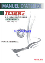 Takeuchi WORKSHOP MANUAL TL12R2 CR1F014 SN 412100002-(FRENCH)