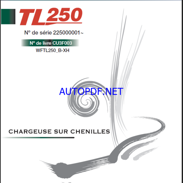 Takeuchi WORKSHOP MANUAL TL250 CU3F003 SN 225000001-(FRENCH)