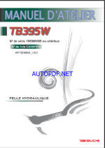 Takeuchi WORKSHOP MANUAL TB395W CAD0F014 SN 195000005-(FRENCH)