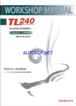 Takeuchi TL240 Track Loader Workshop Manual (CU2E003)