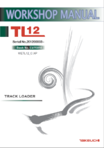 Takeuchi TL12 Track Loader Workshop Manual (CU7E015)