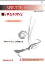 Takeuchi TKB402-S Hydraulic Hammer Service Manual