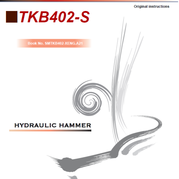 Takeuchi TKB402-S Hydraulic Hammer Service Manual