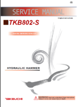 Takeuchi TKB802-S Hydraulic Hammer Service Manual