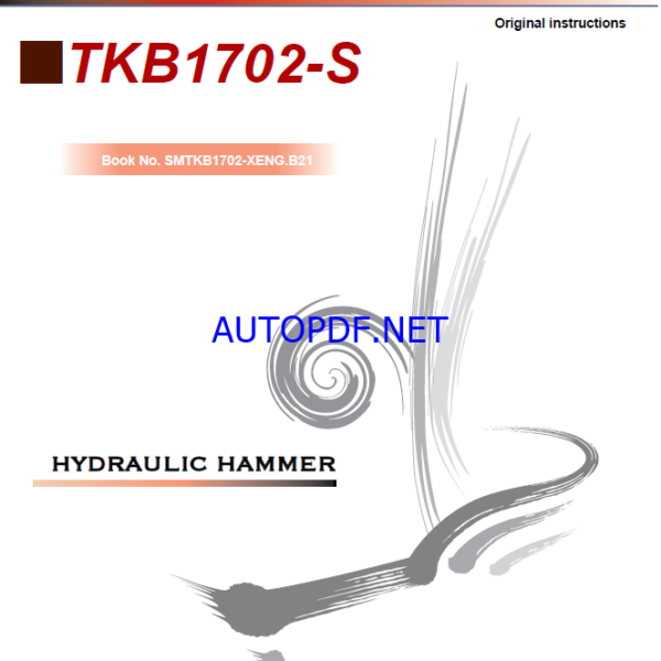 Takeuchi TKB1702-S Hydraulic Hammer Service Manual