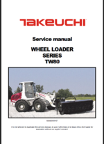 Takeuchi TW80 Wheel Loader Service Manual