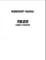 Takeuchi TB25 Compact Excavator Workshop Manual