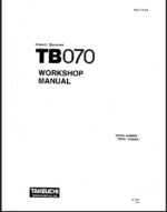 Takeuchi TB070 Compact Excavator Workshop Manual (WL1-101E4)