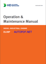 Develon DL08P Diesel Industrial Engine Operation and Maintenance Manual (950106-022013EN)