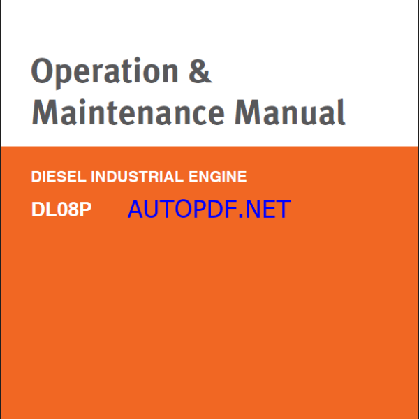 Develon DL08P Diesel Industrial Engine Operation and Maintenance Manual (950106-022013EN)