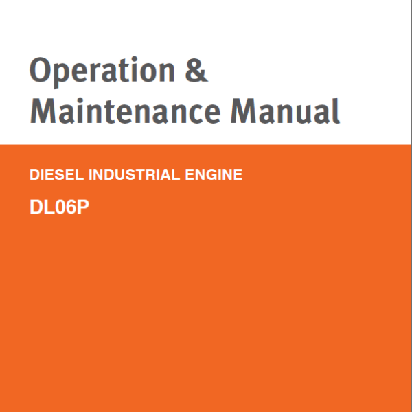 Develon DL06P Diesel Industrial Engine Operation and Maintenance Manual (950106-015014EN)