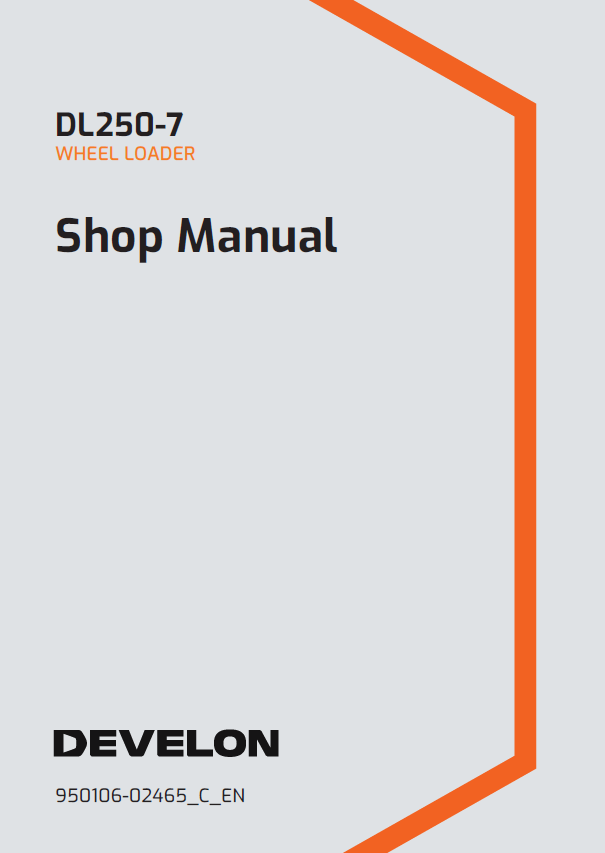 Develon DL250-7 Wheel Loader Shop Manual (950106-02465_C_EN)