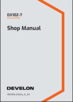 Develon DX10Z-7 Mini Excavator Shop Manual (950106-03324_A_EN)