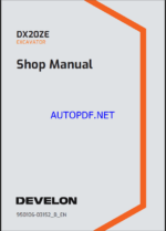 Develon DX20ZE Mini Excavator Shop Manual (950106-03152_B_EN)