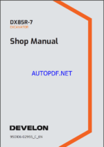 Develon DX85R-7 Mini Excavator Shop Manual (950106-02955_C_EN)