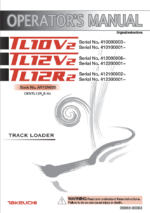 Takeuchi TL10V2, TL12V2, TL12R2 Track Loader Operators Manual (AR1EN028)