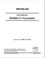 Develon DX300LC-7 Crawler Excavator Shop Manual (950106-02120CE)