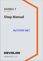 Develon DX255LC-7 Crawler Excavator Shop Manual (950106-02512_C_EN)