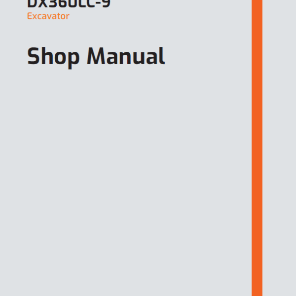 Develon DX360LC-9 Crawler Excavator Shop Manual (950106-04095_A_EN)