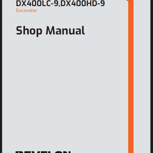 Develon DX400HD-9 Excavator Shop Manual (950106-04098_A_EN)