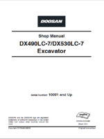 Develon DX490LC-7 Crawler Excavator Shop Manual (950106-02204BE)