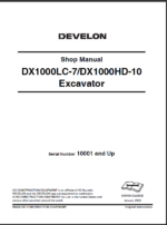 Develon DX1000LC-7 Crawler Excavator Shop Manual (950106-02428DE)