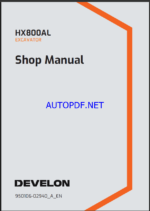 Develon HX800AL Crawler Excavator Shop Manual (950106-02940_A_EN)